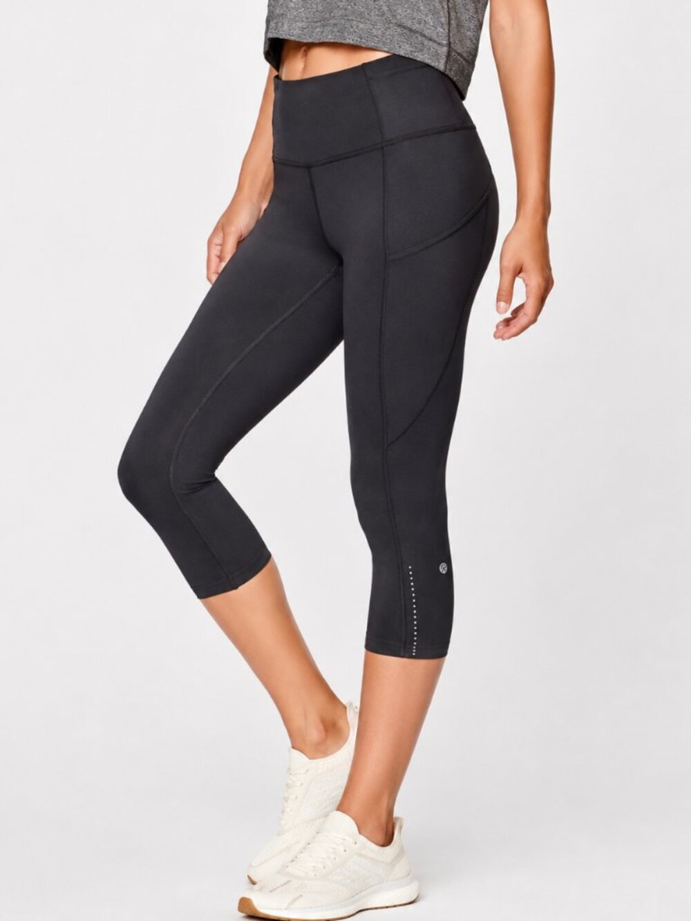 Lululemon Fast & Free 19" High Rise Nulux Crop Leggings w Pockets Black 4